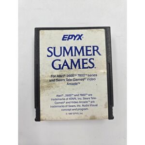 EPYX Summer Games Atari 2600 7800 Video Game Cartridge 1987